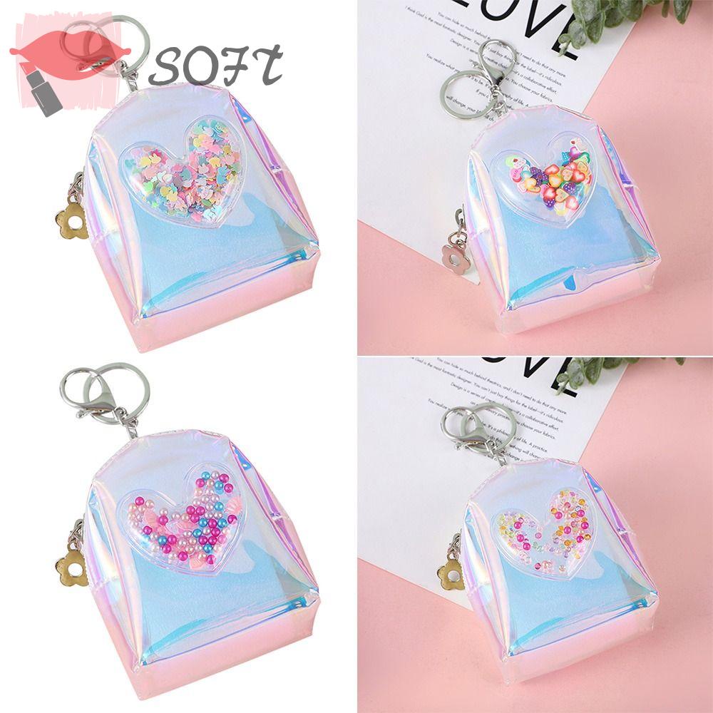 SOFTNESS Ví Đựng Tiền / Chìa Khóa / Son Môi Hình Ba Lô Dễ Thương Cho Nữ