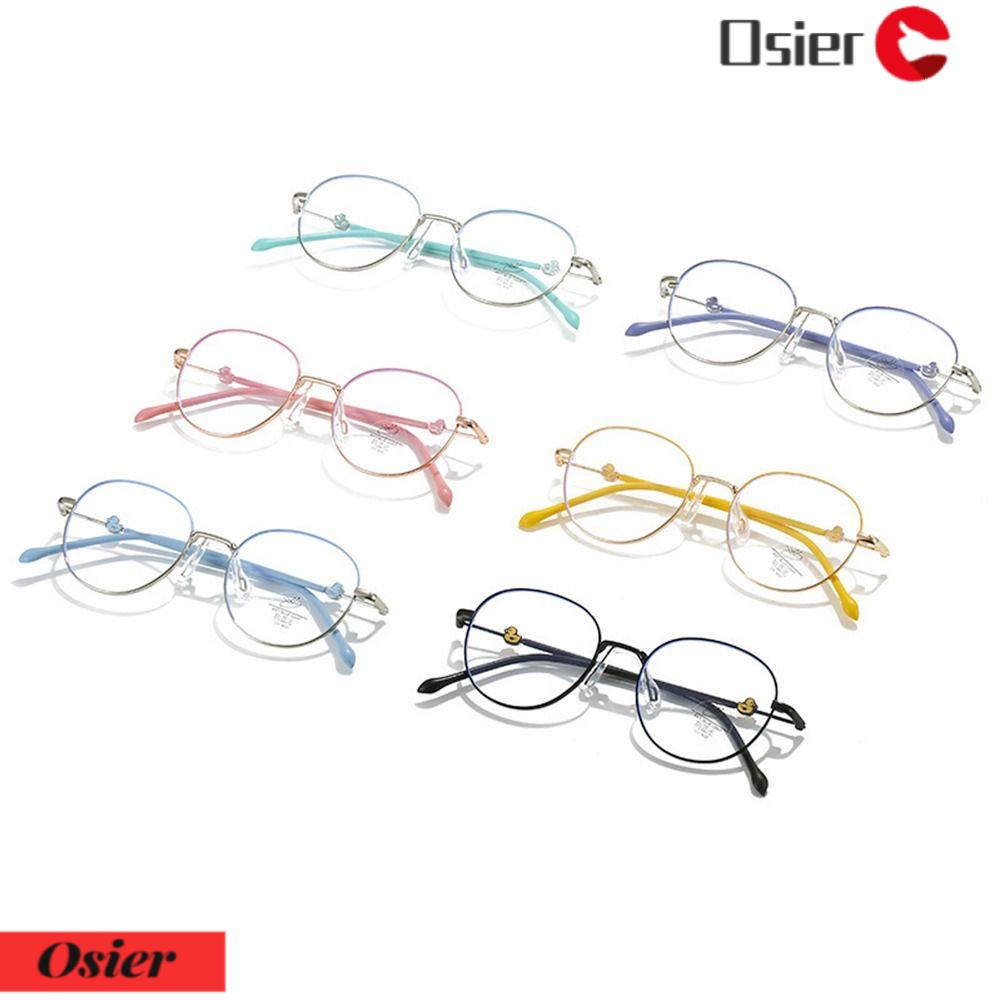 Mắt Kính Chống Ánh Sáng Xanh Siêu Nhẹ Khung Kim Loại Thoải Mái Thời Trang Bảo Vệ Mắt Cho Bé Trai Và Bé Gái 1 Tuổi