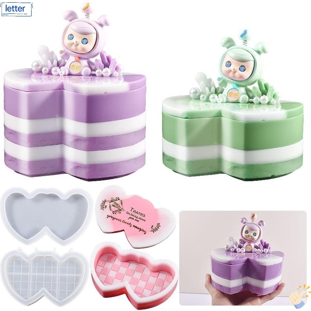 LET Khuôn Silicone Làm Đồ Thủ Công Hình Trái Tim