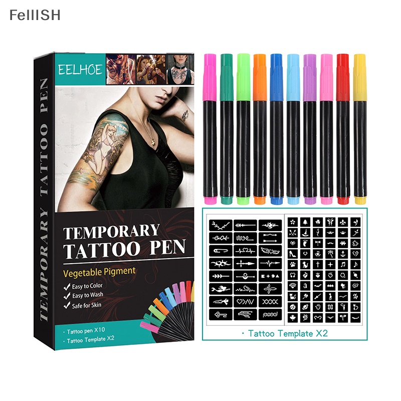 Bút Đánh Dấu Hình Xăm Tạm Thời Nhiều Màu Tùy Chọn 439br