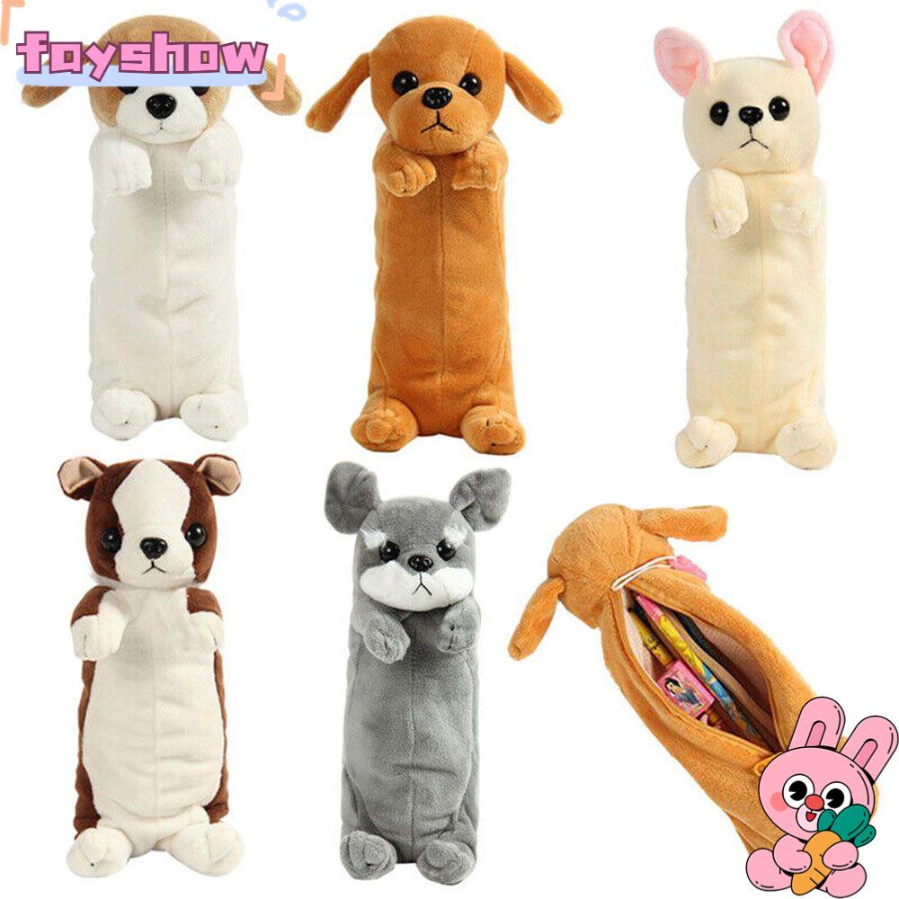 FAY 1 Túi Đựng Bút Chì, Tiền Xu Phủ Lông Xù