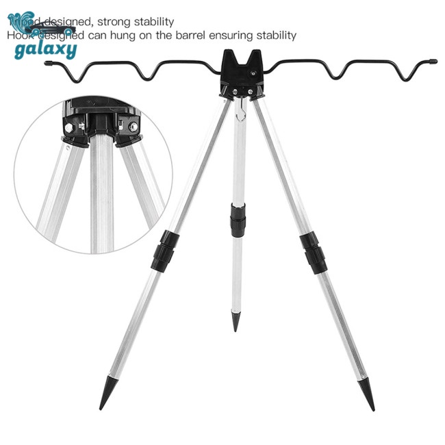 Galaxy Giá Đỡ Cần Câu Cá Bằng Hợp Kim Nhôm Dày Dặn Có Thể Gấp Gọn Tiện Dụng