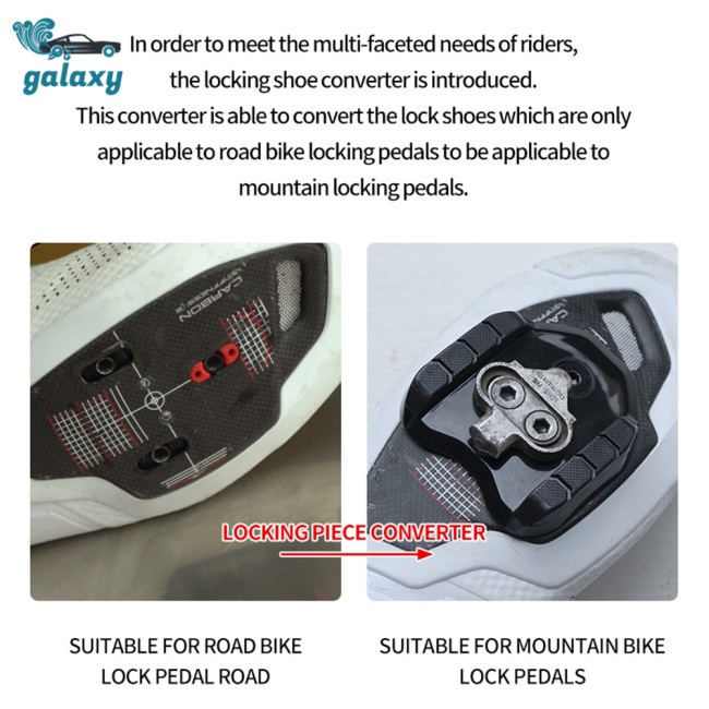 Galaxy 1 Cặp Khóa Chuyển Đổi Lưỡi Phù Hợp Cho Bàn Đạp Xe Đạp Leo Núi