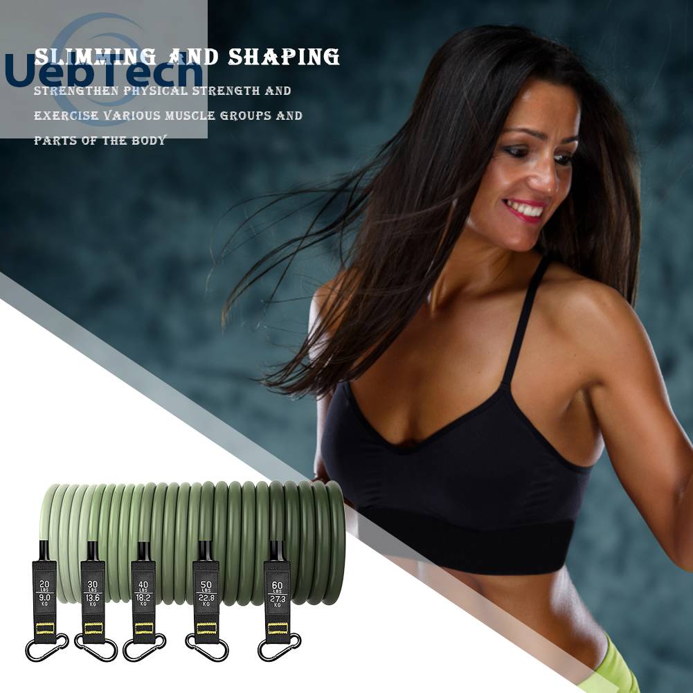 Set 11 Dụng Cụ Dây Kéo Đàn Hồi Hỗ Trợ Tập Thể Hình Chống Trượt