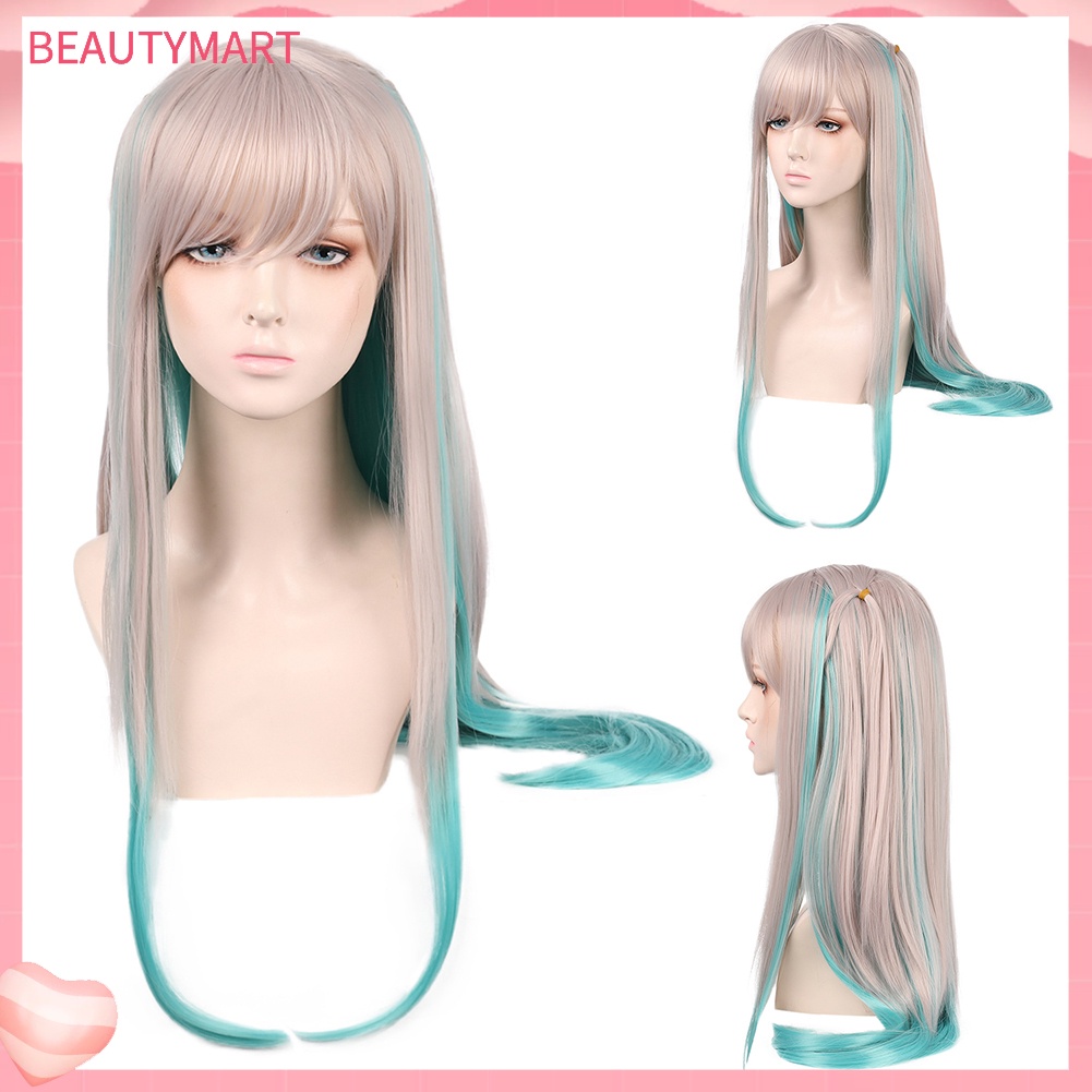Tóc Giả Dài Thẳng Màu Gradient Bằng Sợi Tổng Hợp Thời Trang Cho Nữ