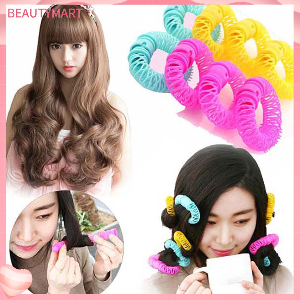 Bộ 8 Lô Uốn Tóc Bằng Nhựa Tạo Hiệu Ứng Tinh Tế Tái Sử Dụng Được