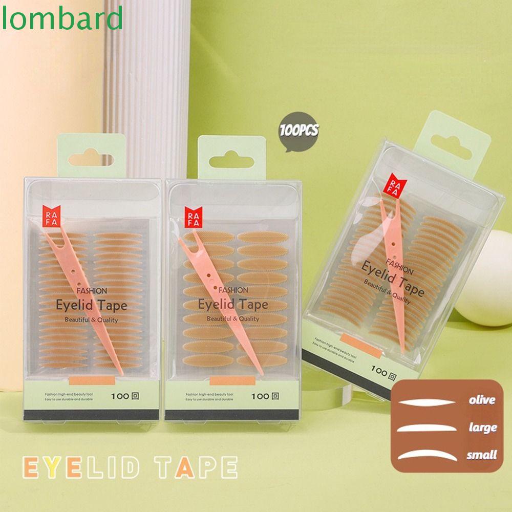 Bộ 100 Miếng Dán Kích Mí Vô Hình Chống Thấm Nước Màu Lì Dạng Lưới