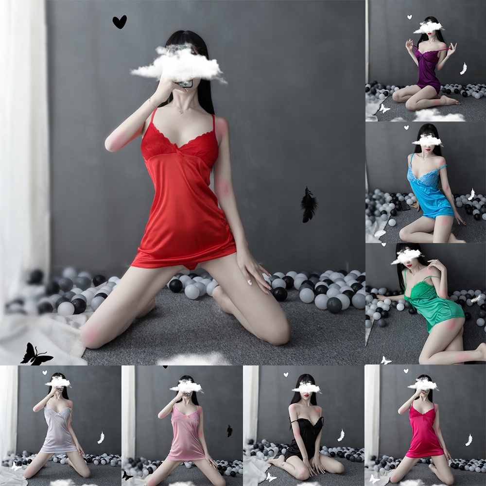 Đầm Ngủ Không Tay Mềm Mại Gợi Cảm Thời Trang Cho Nữ