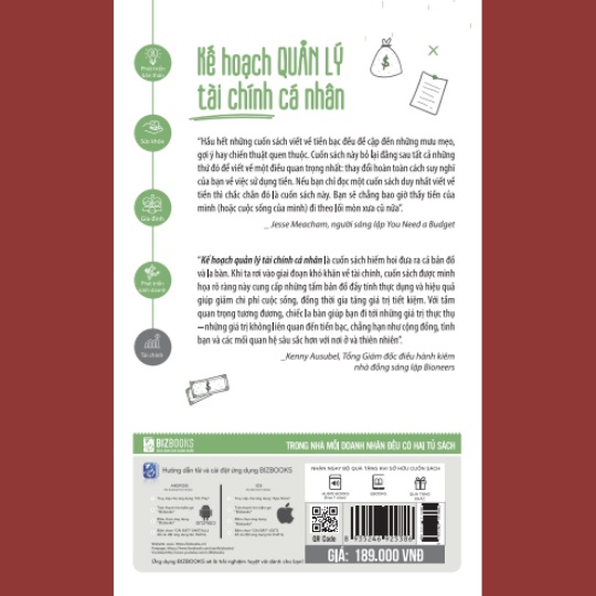 Sách -  Kế Hoạch Quản Lý Tài Chính Cá Nhân - Phương Pháp 9 Bước Để Đạt Được Tự Do Tài Chính -