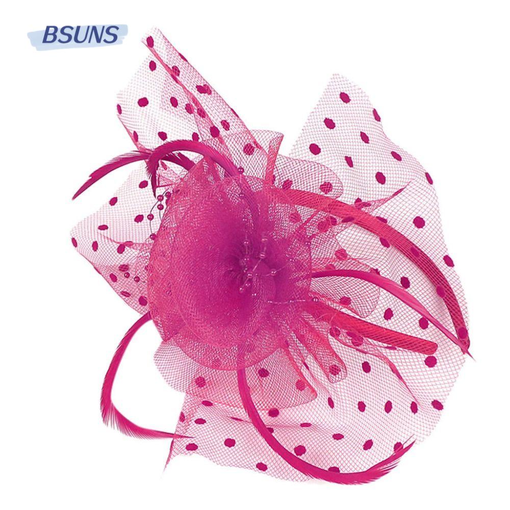 BSUNS Kẹp Tóc Vải Lưới Ren Hoa Thời Trang Cho Nữ