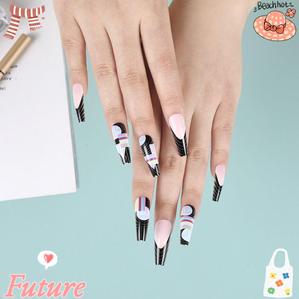 FUTURE Bộ Móng Tay Giả Che Phủ Toàn Diện Tháo Rời Được DIY