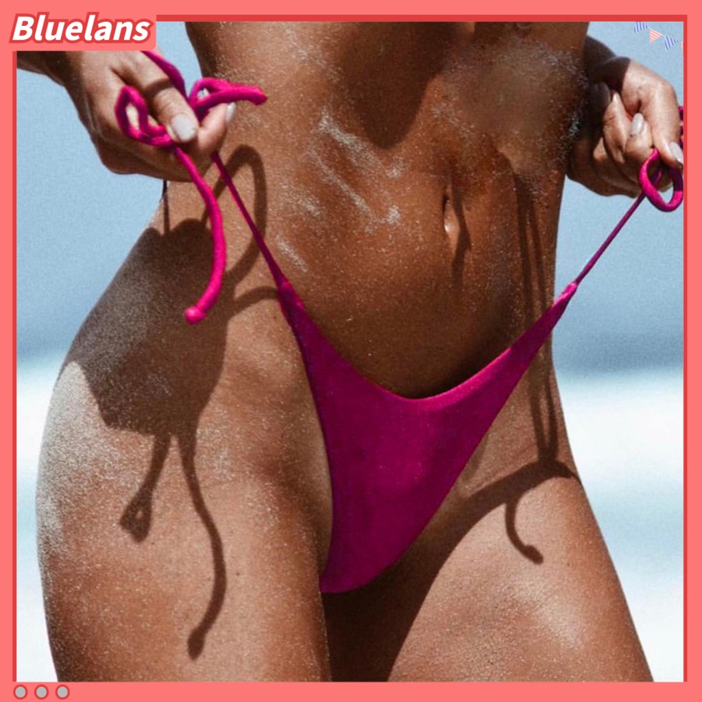 [BLS] Quần Bơi Thiết Kế Cột Dây Đẹp Mắt Thoáng Khí Dễ Phối Đồ Cho Nữ