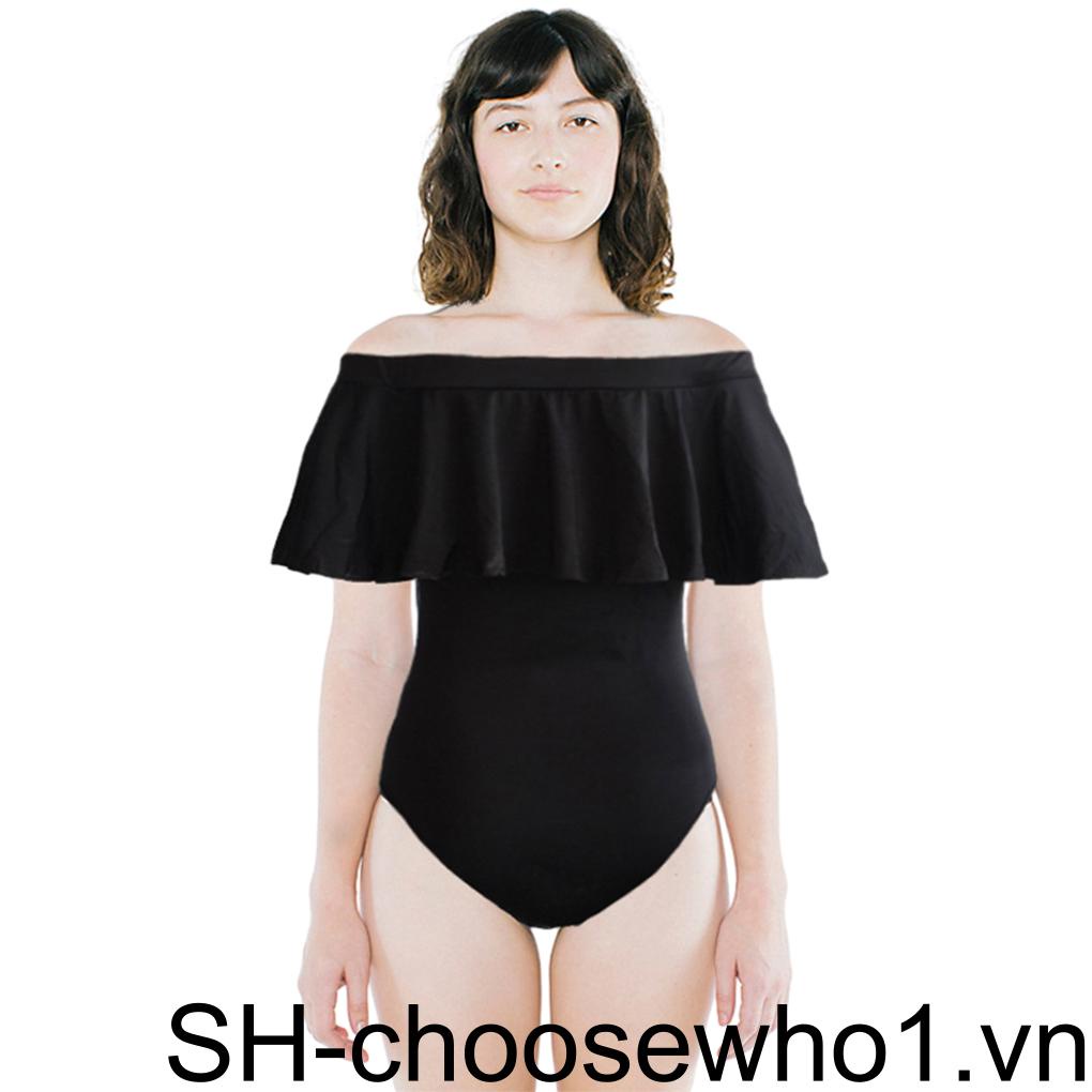 Bộ Đồ Bơi Liền Thân Sát Nách Cổ Thuyền Bằng Polyester Thời Trang Mùa Hè Quyến Rũ Cho Nữ