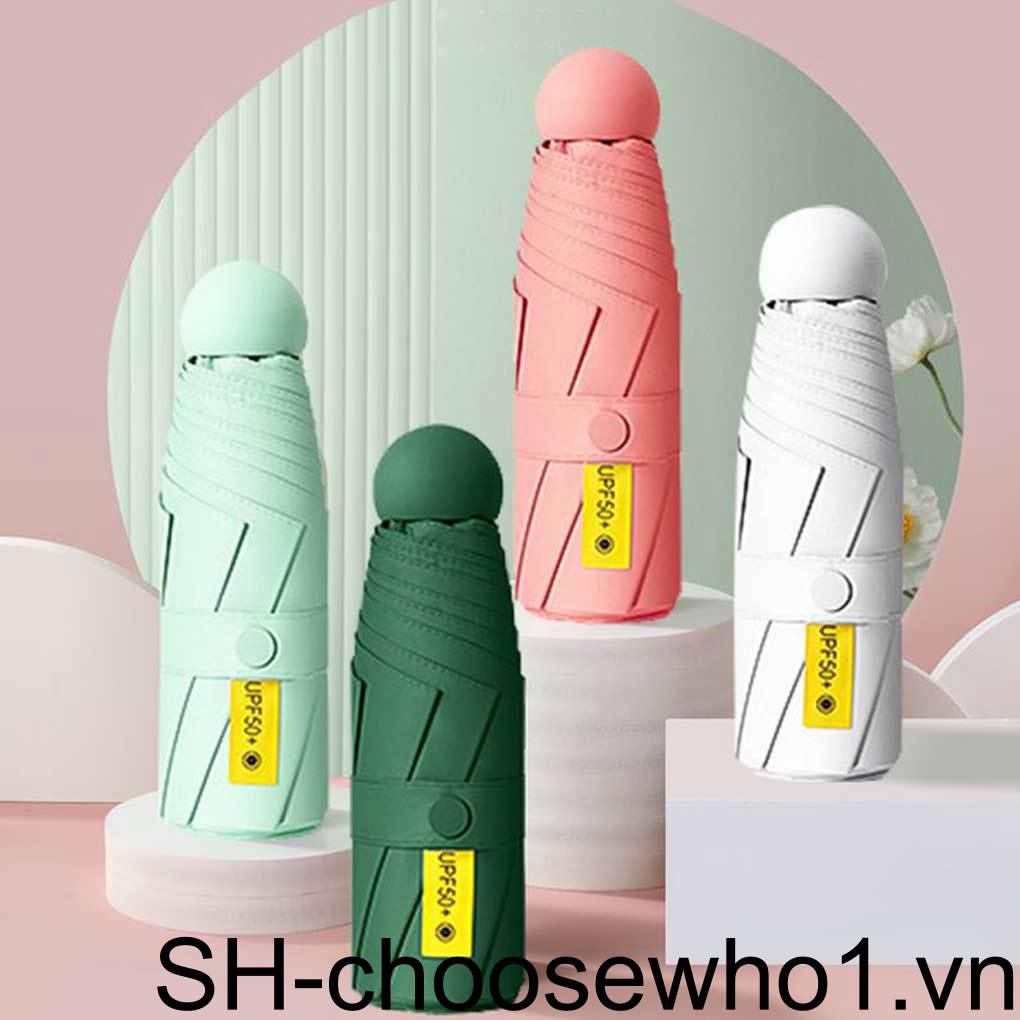 Dù Gấp 5 Khúc 2 Trong 1 Chống Mưa Nắng Chống Nước Có Thể Gấp Gọn Tiện Dụng