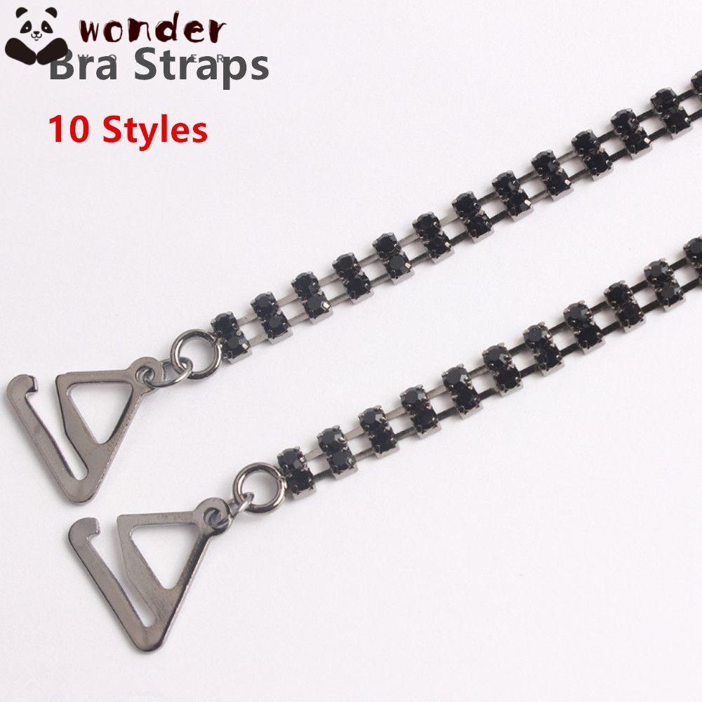 WONDER Dây Áo Ngực Mạ Bạc Đính Đá Thời Trang