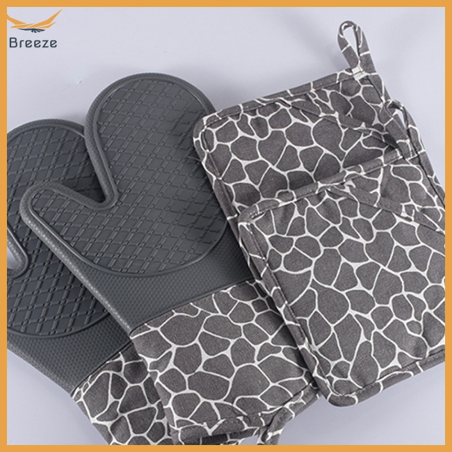 Găng Tay Silicone Cách Nhiệt Chống Trượt Đa Năng Tiện Dụng