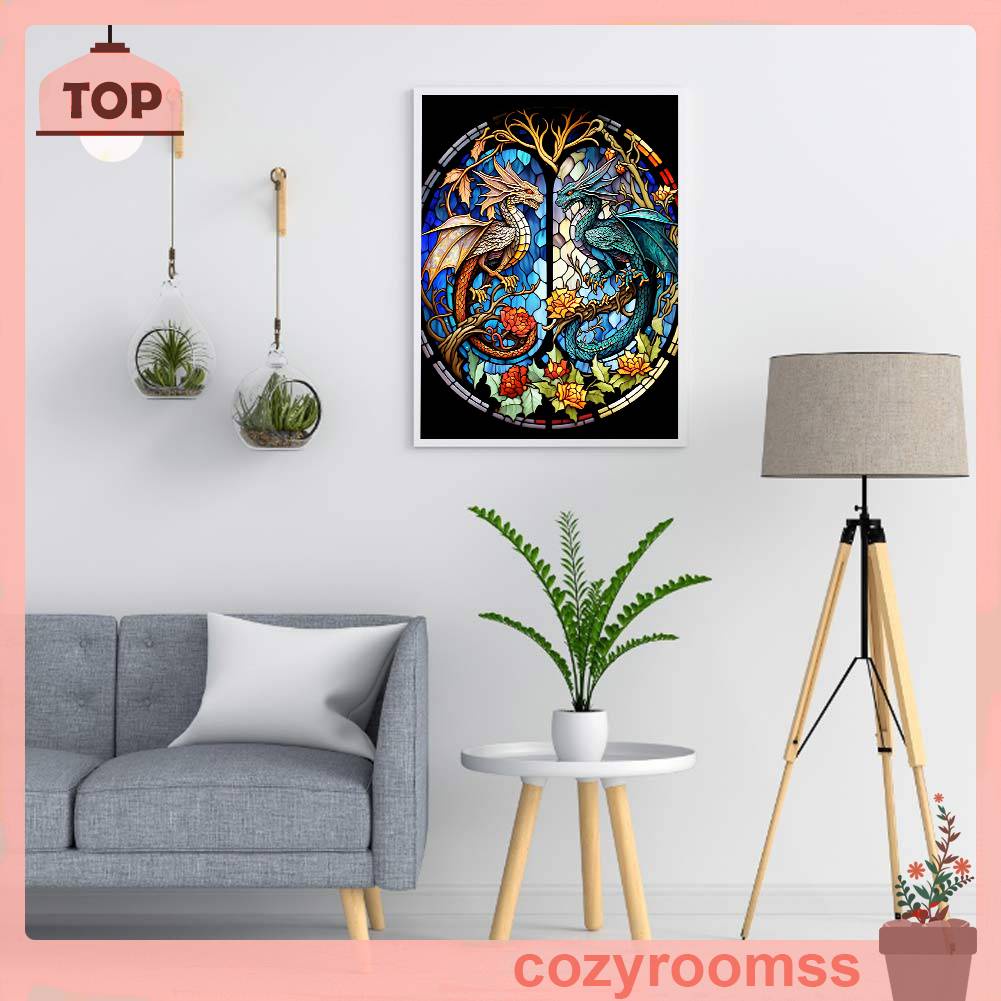 Tranh Đính Đá Kim Cương Toàn Bộ 5D DIY Hình Vẽ Pterosaur