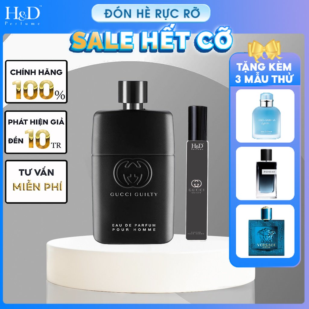 Nước hoa Nam Gucci Guilty Pour Homme EDP Tinh Tế Lịch Lãm Đầy Nam Tính HD Perfume