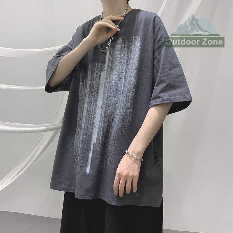 Áo Thun Tay Ngắn Dáng Rộng plus Size Thời Trang Mùa Hè Cho Nam