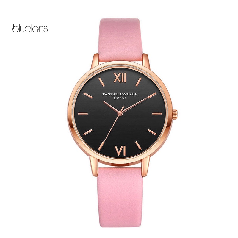 Đồng Hồ Analog Máy Quartz Dây Giả Da Cho Nữ