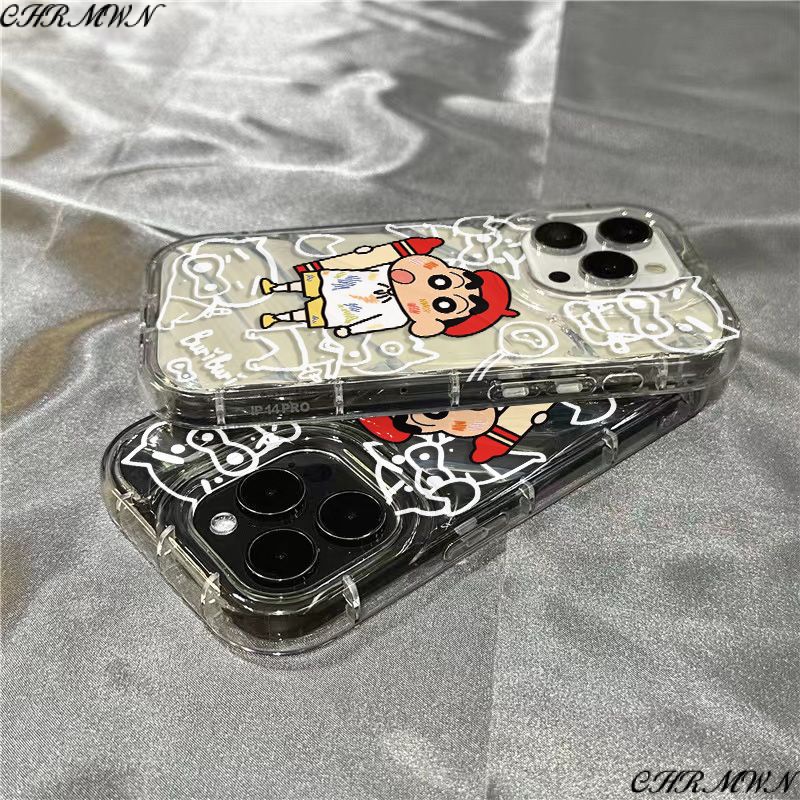 Ốp Điện Thoại Mềm Trong Suốt In Hình Shin-Chan Dễ Thương Cho Apple / 1312sins 11 / xr / 8 Iphone 14 Pro Max 7 Plus CE4X
