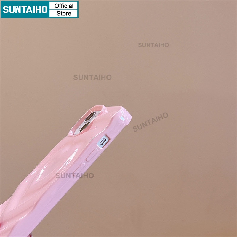 Suntaiho Ốp lưng ốp iphone ins Simple Glitter Shiny Pink Girl love Heart Shockproof Case iPhone 11 for Iphone 14 Pro Max 12 13Promax Bumper Casing Non-slip Back Cover