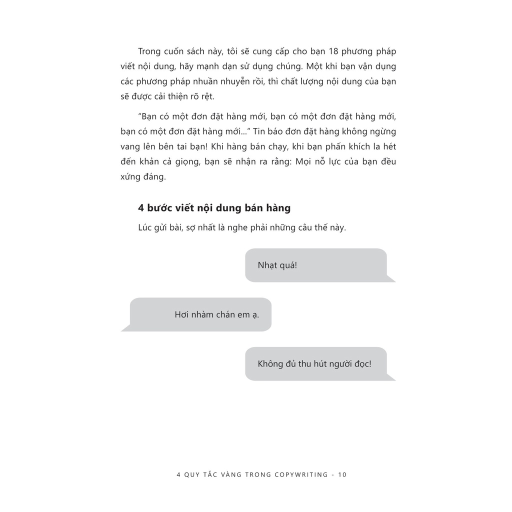 Sách 4 Quy Tắc Vàng Trong Copywriting