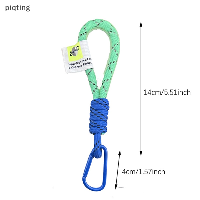 Piqt Dây Đeo Điện Thoại Dạng Lưới Màu Huỳnh Quang Cho Túi Xách / Móc Khóa