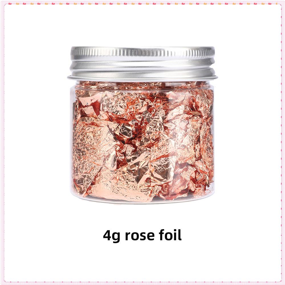 1 hộp Nail Art Lá vàng trang sức giấy Super Flash Long lanh nhựa Epoxy Thủ công mỹ nghệ Đổ đầy khuôn vàng Dụng cụ làm móng cho cửa hàng làm móng 3-6g TOGO