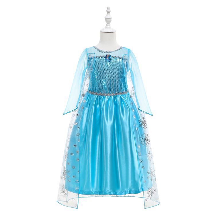 Trang phục bé gái NNJXD cosplay công chúa Elsa Frozen dự tiệc sinh nhật Halloween