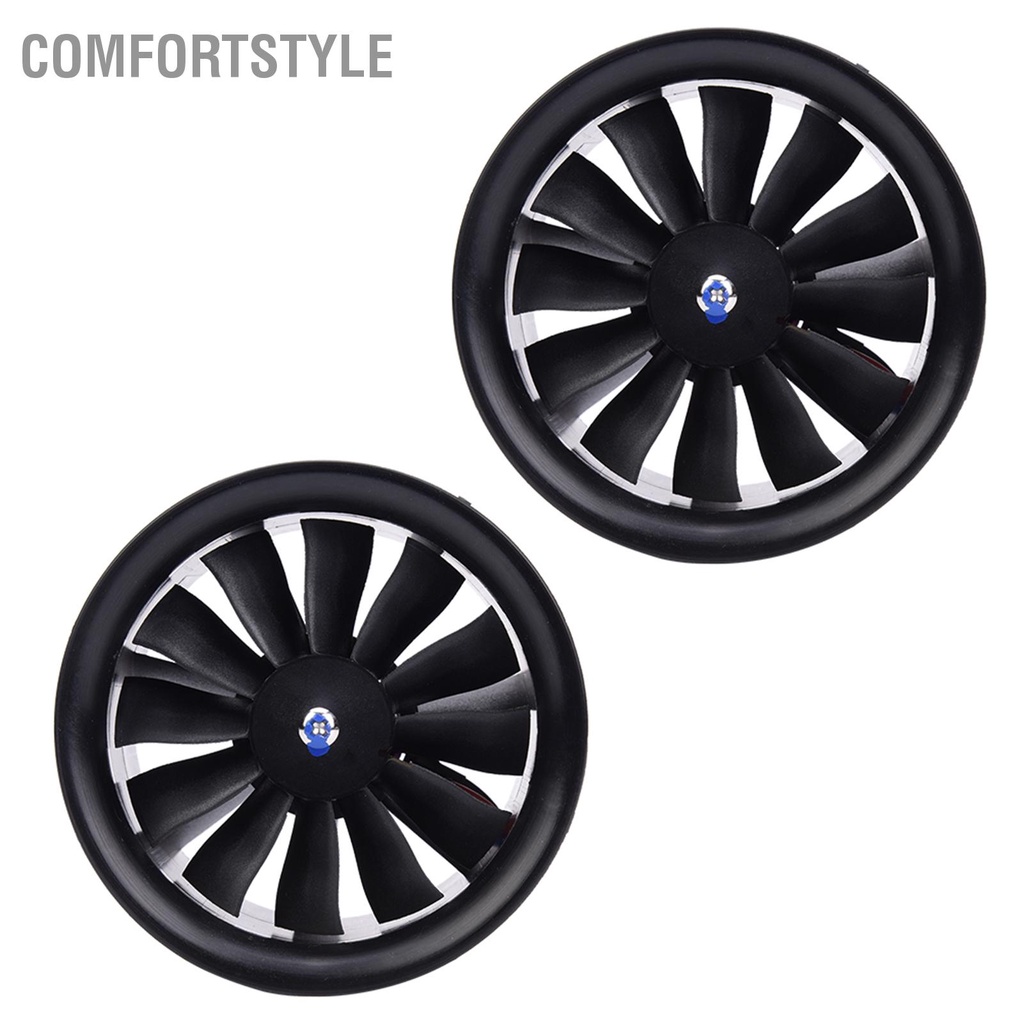 Comfortstyle Cánh quạt 12 cánh EDF 70mm có động cơ khởi cho phụ kiện máy bay mô hình RC cxmin05.vn