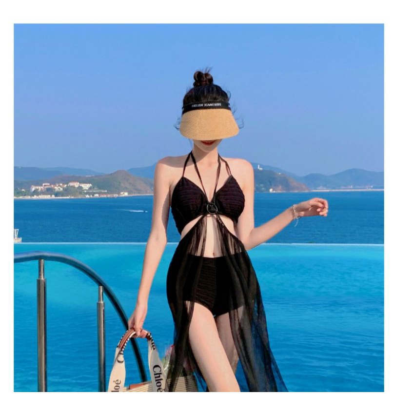 Bộ Đồ Bơi Ba Mảnh Thời Trang Mùa Xuân Hàn Quốc Quyến Rũ