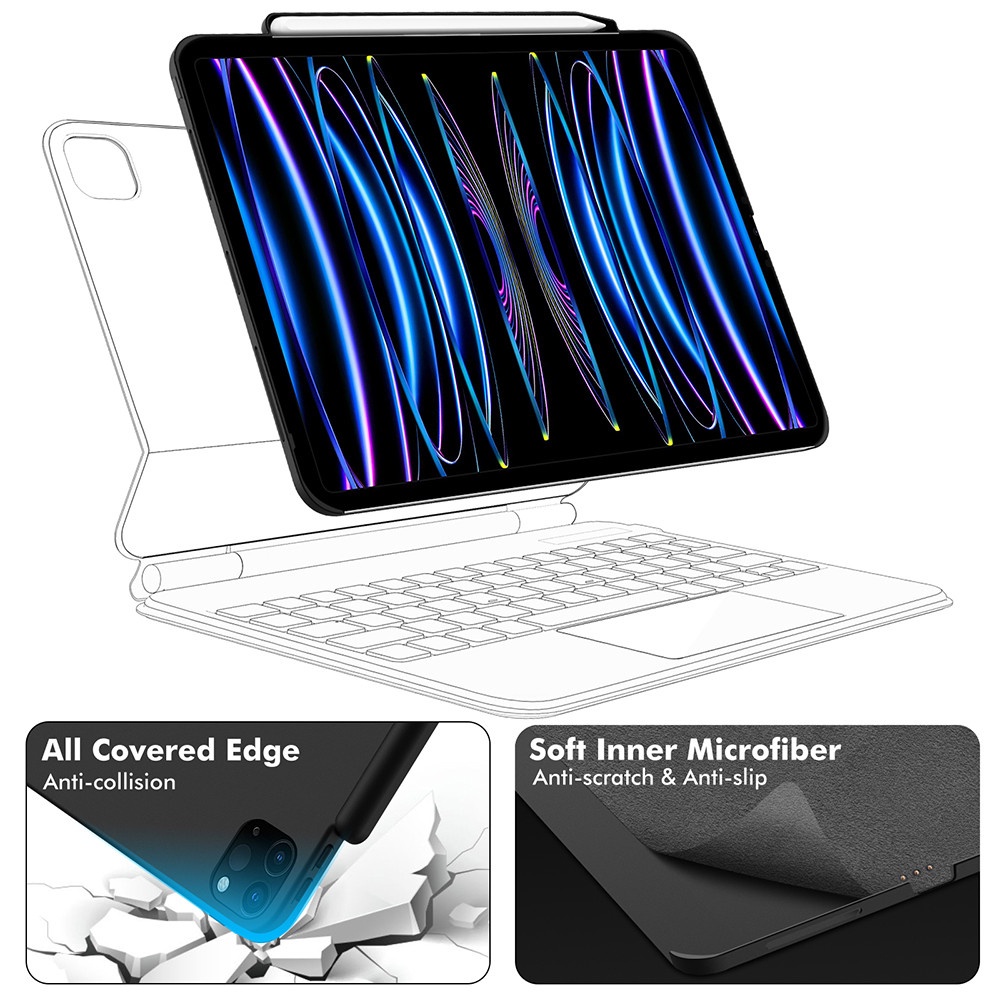 Bao Da Máy Tính Bảng Goojodoq Cover Buddy Hít Nam Châm Cho iPad Pro 11 Air 4 Air 5 iPad Pro 12.9 6th 5th 4th 3rd Gen