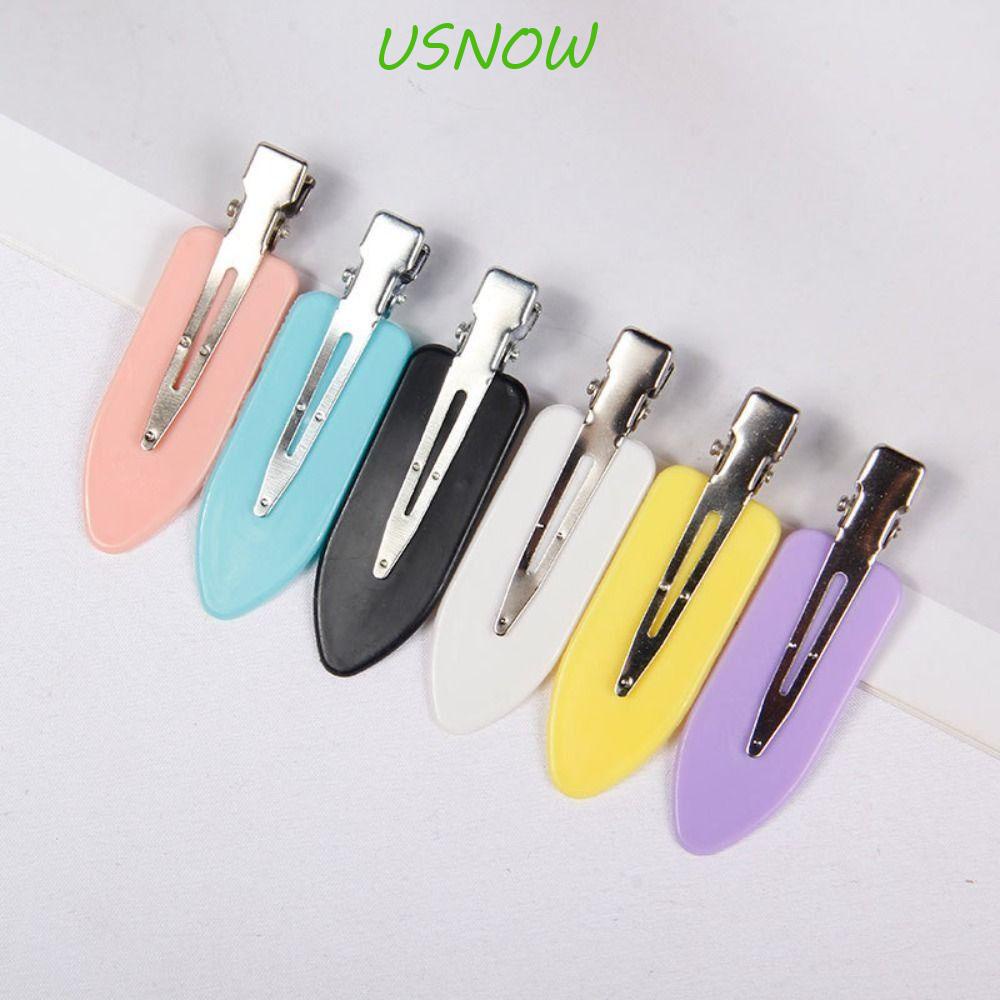 USNOW Bộ 10 Kẹp Tóc Diy Bằng Nhựa Resin Không Để Lại Dấu Vết Nhiều Màu Sắc