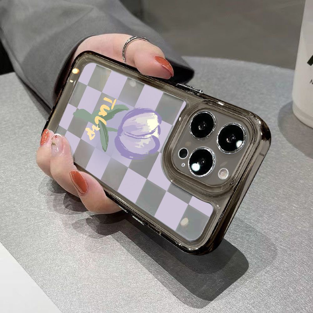 Ốp Điện Thoại TPU Mềm Chống Sốc In Hình Hoa Tulip Cho iphone 11 12 / 13 / 6 / 7 / 8plus / X max 14 pro max 11 Promax