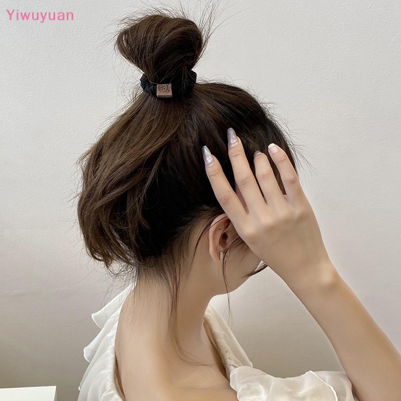 Bộ 5 Dây Buộc Tóc Cao Su Co Giãn Phong Cách Hàn Quốc Cho Nữ