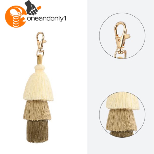 Set 6 Móc Khóa Nhiều Màu Sắc Phong Cách Bohemian