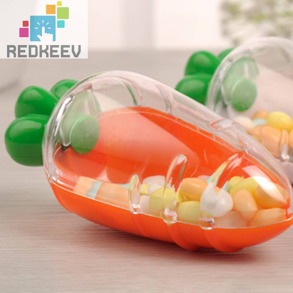 Bộ 10 Hộp Quà Đựng Kẹo Hình Củ Cà Rốt Dùng Cho Lễ Phục Sinh