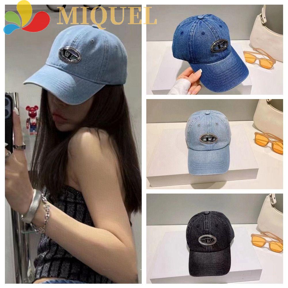 Mũ Lưỡi Trai Denim In Chữ D Phối Logo Kim Loại Thời Trang Cho Nam