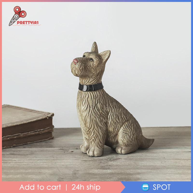 Đồ trang trí Chú Chó Bằng Nhựa Resin Chống Thấm Nước Trang Trí Ngoài Trời