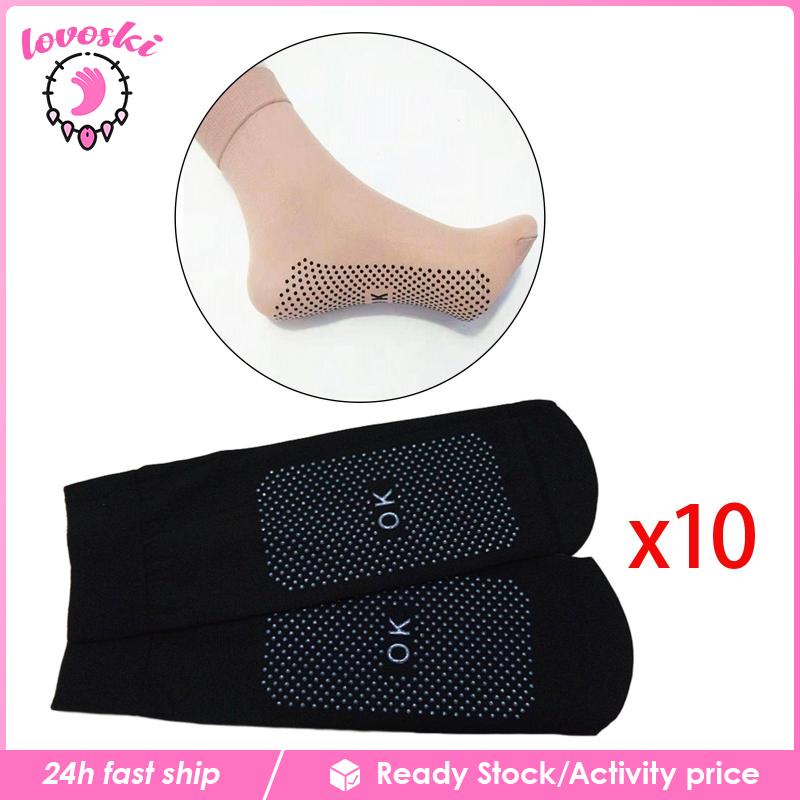 10 Đôi Tất Chân Lụa Nylon Thời Trang Cho Nữ