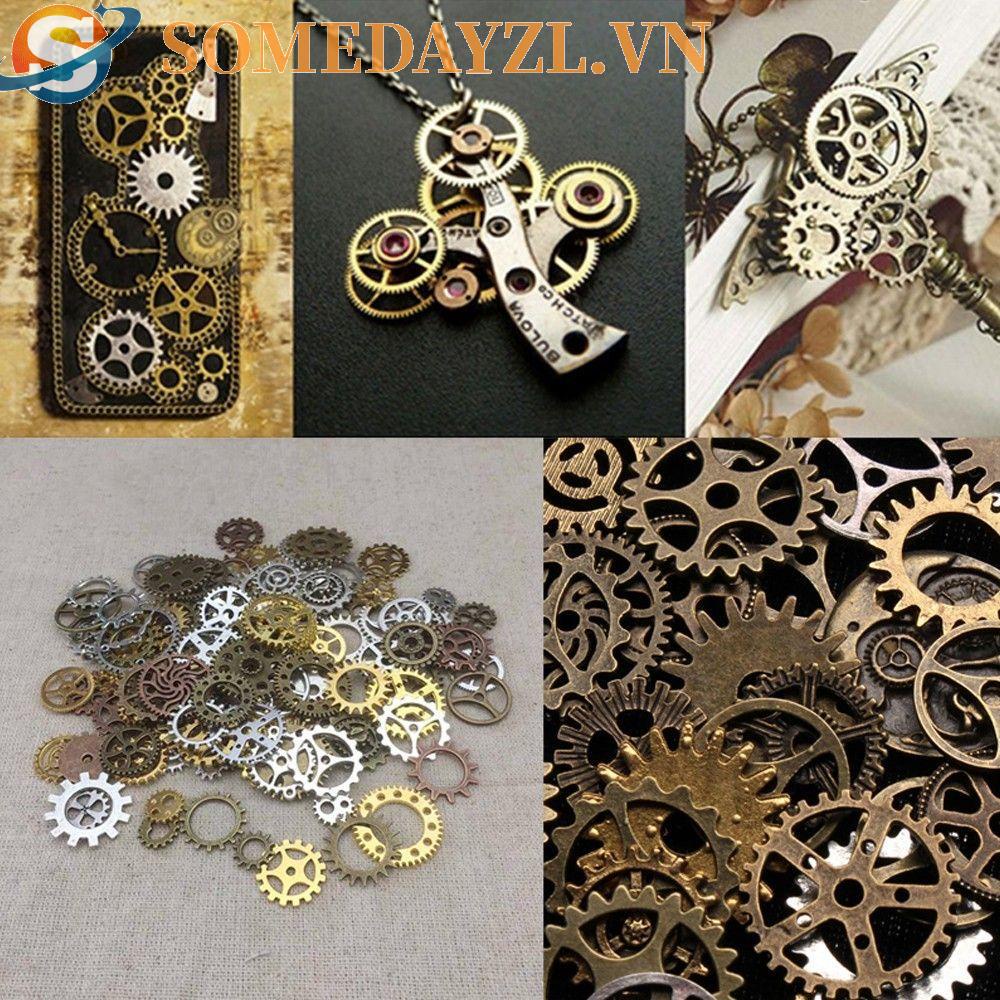 SOMEDAYZL Mặt Dây Chuyền Hình Bánh Răng Và Bánh Răng Phong Cách Steampunk Cổ Điển Tự Làm Thủ Công Hàng Mới