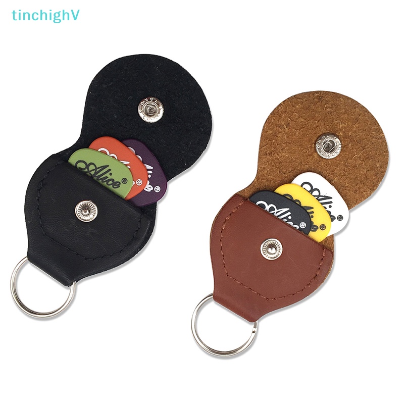 Túi Da Đựng Miếng Gảy Đàn Guitar Gắn Móc Khóa Tiện Dụng