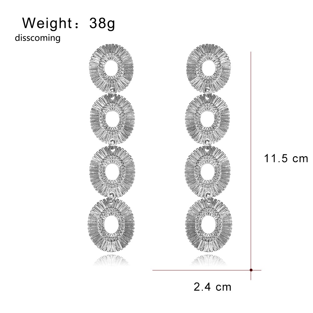 Áo Thun In Hình SL SL SL Thời Trang Năng Động| Khuyên Tai Hình Tròn Rỗng Nhiều Lớp Phong Cách Âu Mỹ Thời Trang Cá Tính