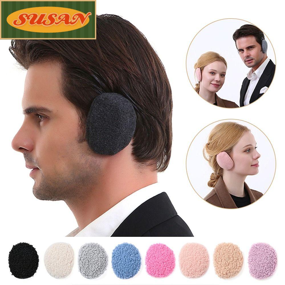 SUSANS Chụp Tai Bảo Vệ Tai Chống Gió Chất Liệu Lông Cừu Mềm Mại Cho Nam Và Nữ