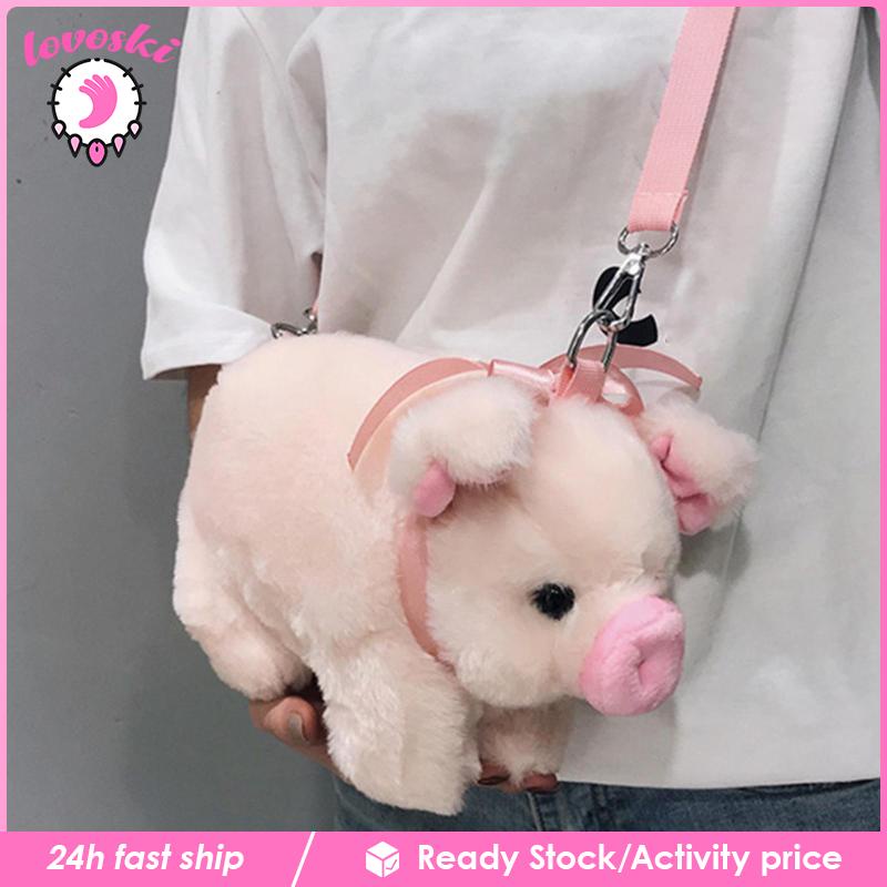 Túi Đeo Chéo Vai Hình Chú Heo Dễ Thương Thời Trang Xuân Hè Cho Nữ