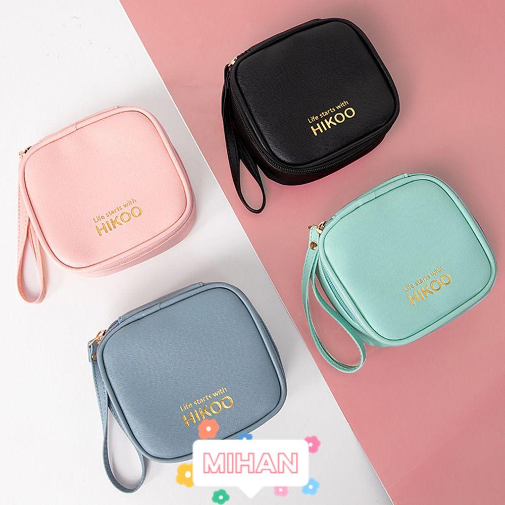 MIHAN1 Túi Da PU Đựng Đồ Vệ Sinh Cá Nhân Tiện Dụng