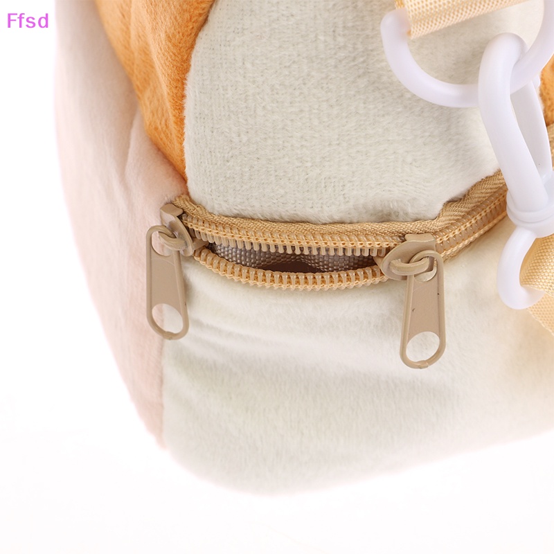 Túi Đeo Chéo Đựng Mỹ Phẩm Hình Bánh Mì Bằng Vải Bông Dễ Thương Dành Cho Bạn Nữ