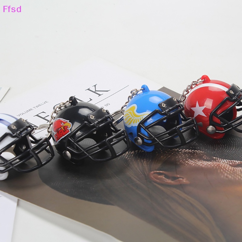 {Ffsd} Móc Chìa Khóa / Mũ Bảo Hiểm / Móc Khóa Thể Thao Hình Cầu Thủ Bóng Bầu Dục Mỹ Bán Chạy * Bán Chạy