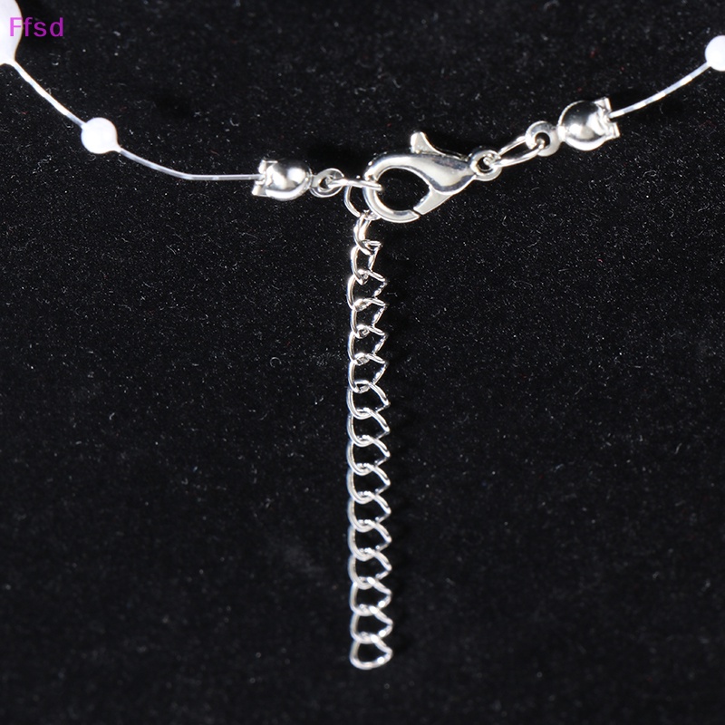 {Ffsd} Vòng cổ Chuỗi Xích Mặt Hình Bướm Lấp Lánh Tinh Tế Quà Tặng Cho Nữ